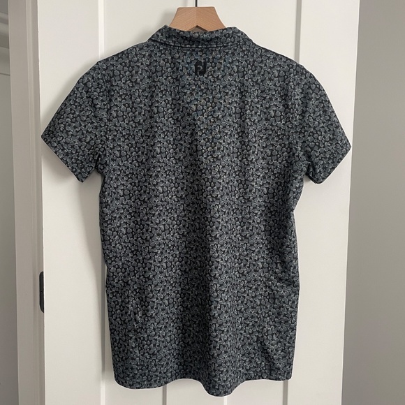 FootJoy Women's Polo Grey Black Print Embroidered Logo HCC Size Small - Picture 2 of 7